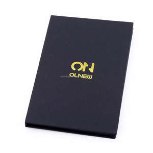 Двухсторонняя упаковка для кредитных карт с логотипом и <span class=keywords><strong>2</strong></span> слотами, бумажная коробка, NFC карта, металлическая VIP визитница, Подарочная коробка под заказ - Product Image 2