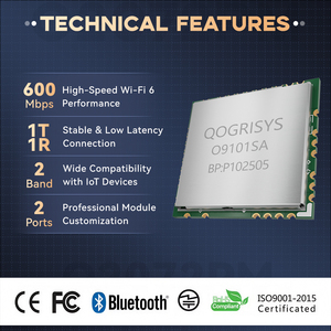 Módulo Wifi Sdio Wifi6 IEEE802.11a/b/g/n/ac/ax DC3.3V 2.4G/5G 80MHz 1T1R SDIO/UART -25~85°C Linux/Android OS Módulo USB O9101SA - Product Image 4