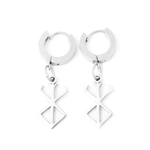 Pendientes Colgantes de Anime BSK Guts Black Swordsman Brand of <span class=keywords><strong>Sacrifice</strong></span> para Fanáticos del Anime, Cosplay y Regalo Promocional - Product Image 1
