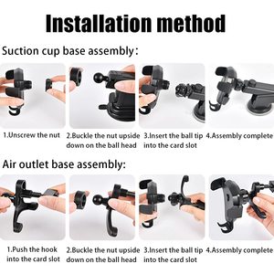 ที่วางโทรศัพท์ใน<span class=keywords><strong>รถ</strong></span>ยนต์แท่นวางโทรศัพท์คาร์บอนไฟเบอร์สำหรับช่องระบายอากาศและแดชบอร์ดแฮนด์ฟรีที่ดูดแขนยาวและคลิประบาย - Product Image 6
