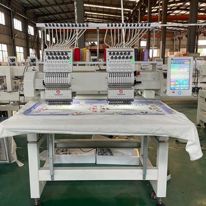 Machine à broder électronique plate <span class=keywords><strong>Aari</strong></span> 2 têtes Advance 120c personnalisée, 6 têtes, paiement à la livraison pour le logo Thesbeeh - Product Image 2