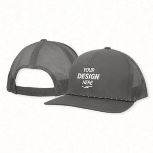 Gorras Trucker Personalizables de Algodón Negro para Mujer con Cierre a Presión, Gorra Deportiva de Malla de 5 Paneles con Bordado y Característica de Tela Común - Product Image 1