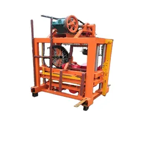 QTJ4-40 de bloques de enclavamiento de hormigón, pavimentación Manual hueca, máquina de fabricación de ladrillos, en venta