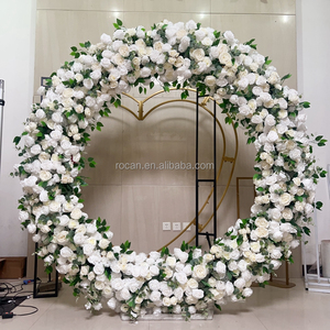 <strong>Circle</strong> Shaped Artificial Flower Arch Huge Wreath Style Diameter 200cm Silk Flower Arch for Outdoor Wedding Ceremony <strong>Floral</strong> Decor - Product Image 3