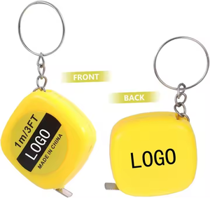 هدايا ترويجية 1 متر مربع صغير مع حلقة مفاتيح 3 أقدام مسطرة منزلية - Product Image 6