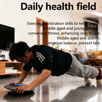 Tabla de Equilibrio Inteligente con Luz Guía para Rehabilitación, Recuperación, Ejercicio y Entrenamiento, Entrenador de Fitness en Casa (Tabla de Equilibrio + Luz)