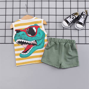 T-shirts et pantalons pour garçons à thème dinosaures, 2-6 ans, personnalisables, utilisant une machine d'impression, fabriqués en Chine - Product Image 4