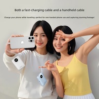Batterie externe 20000mAh, charge rapide 35W PD, câbles doubles intégrés, chargeur portable fin DLP2233 pour iPad iPhone