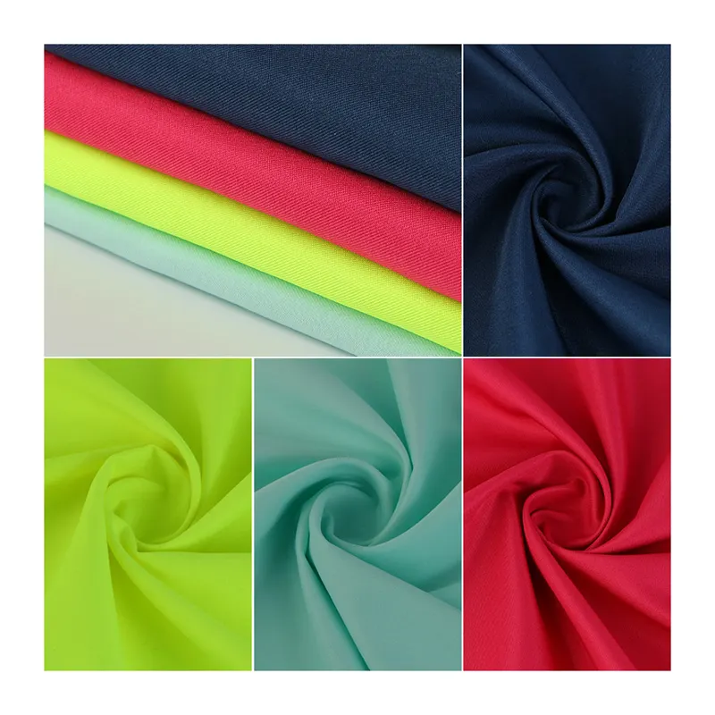 Tissu de maillot de sport en peau de pêche 100% polyester microfibre de couleur personnalisée tissu de short de bain uni et solide pour veste d'hiver