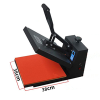 Presse à chaud manuelle 38x38cm pour T-shirts – Équipement de transfert thermique pour vêtements