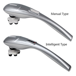 Pistola de <span class=keywords><strong>Masaje</strong></span> Eléctrica de Percusión Extendida, Vibrador de Tejido Profundo, Terapia Quiropráctica para Espalda y Hombros, Masajeador con Mango Extensible - Product Image 4