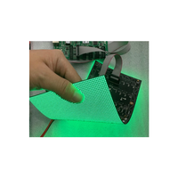 Module d'affichage LED flexible pliable P5mm HD 320x160mm pour signalisation numérique intérieure incurvée