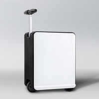 Valise Électrique Motorisée Auto-Équilibrée avec Guidon, Scooter de Transport Électrique pour Voyages d'Affaires