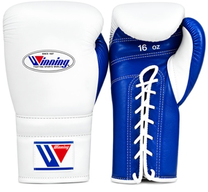 Gants de boxe personnalisables rose et blanc 16oz en cuir à lacets pour entraînement complet des doigts unisexe - Product Image 3