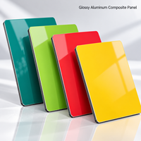 Panneau composite en aluminium brillant de 4 mm 4x8 pieds en blanc pour panneaux muraux découpés sur mesure
