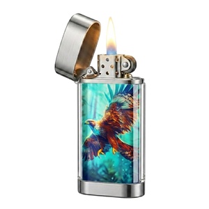 Encendedor de Gas Recargable Electrónico Falcon X con Logotipo Personalizado, Diseño de Llama de un Solo Chorro para Fumar Cigarros y Cigarrillos en Francia - Product Image 1