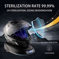 Machine de Soin 6-en-1 pour Casque Moto avec Vapeur, Repassage, Élimination des Odeurs par Ozone, Contrôle Intelligent de la Température et Séchage – Nettoyeur de Casque Moto