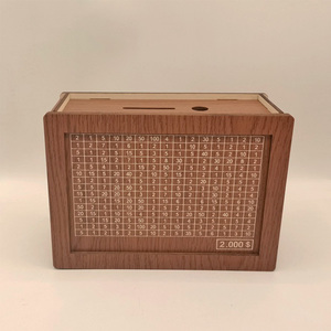 Professionnel personnalisé ODM bois argent boîte d'épargne personnalisé comptoir en bois tirelire pour enfants adultes cadeau - Product Image 6