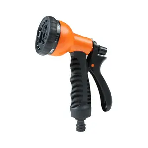 8 Função Lavar Ferramenta Anti-deslizante Handle Garden Rega Plástico Car Wash High Pressure Garden Water Gun