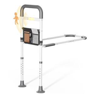 Adjustable <b>Bed</b> Rails With Lights For Elderly Home Use Height Adjustable Durable <b>Comfortable</b> Assistive Device - Product Image 1