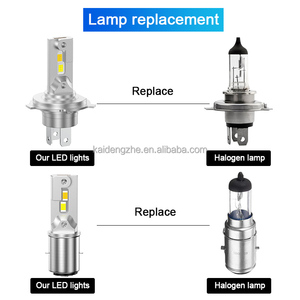 카이뎅저 양면 모터 LED 헤드라이트 전구 <span class=keywords><strong>H4</strong></span> <span class=keywords><strong>H6</strong></span> P15D 오토바이 13W 12-80V 상/하향등 LED 헤드라이트 - Product Image 3