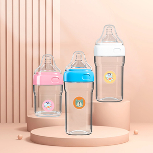 Biberón de Boca Ancha Cuadrada de PP para Bebés, Libre de BPA, Anti-Cólicos, con Tetina de Silicona para Leche Materna, Biberón para Recién Nacidos - Product Image 5