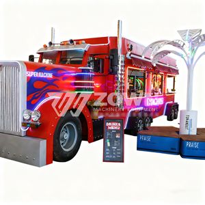 Mobile Food Cart with Wheels Easy Moving Street Vending <b>Trailer</b> for Fast Food - Product Image 6