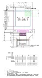 1,12 дюймов 128x128 пикселей ooled экран 22 pin VG-2828TSWIG01 ooled дисплей - Product Image 6