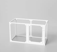 Cage pour chien en ABS PET transparente 2026, 40 cm, installation facile en intérieur, lavable, barrière pour animaux pour petits/chiens moyens, salon