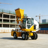 Camion malaxeur à béton autochargeur de 4 m³ avec pompe hydraulique et moteur, opération à une personne, nouveau modèle de Henan Elephant