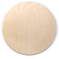 Tailai Factory Prix de gros Cercles en bois vierges ronds en pouces ou épaisseur personnalisée Cercles en bois ronds non finis pour l'artisanat