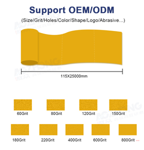 Rouleau d'éponge abrasive professionnelle pour ponçage humide et sec, lavable et réutilisable, feuille de mousse abrasive, support OEM, taille personnalisée pour meubles - Product Image 3