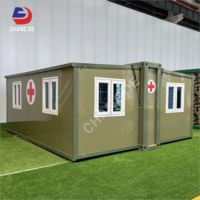Kit de maison préfabriquée pliable en conteneur modulaire portable de 40 pieds ou 20 pieds avec 2 chambres à coucher