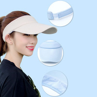 Offre Spéciale été extérieur plage pare-soleil vide chapeau haut de forme réglable séchage rapide soleil Protection UV visière chapeaux
