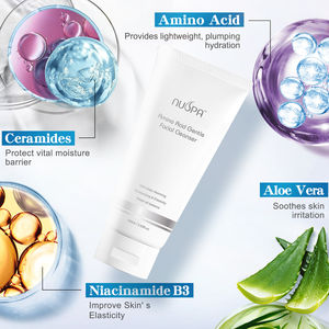 プライベートラベルNuspaフェイシャルクレンザー刺激なし弾力性を改善アミノ酸洗顔料 - Product Image 3