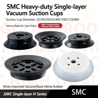 JD Serie H Amortiguador Industrial de Goma de Silicona, Ventosa Neumática de Vidrio con Resorte de Émbolo para Transporte Horizontal y Vertical