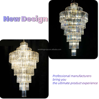 Élégant Grand Lustre en Cristal Spirale Portable, Lampe Suspendue pour Allée de Mariage, Décoration de Fête d'Anniversaire