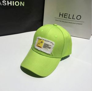 Casquette de baseball verte 100 % coton avec logo brodé, 6 panneaux, tissu standard, vente en gros fabricant - Product Image 4