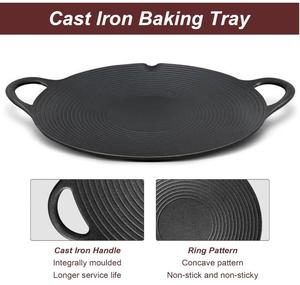 Piastra <span class=keywords><strong>per</strong></span> <span class=keywords><strong>griglia</strong></span> in ghisa piastra <span class=keywords><strong>per</strong></span> <span class=keywords><strong>griglia</strong></span> e <span class=keywords><strong>forno</strong></span> da esterno piastra <span class=keywords><strong>per</strong></span> barbecue <span class=keywords><strong>con</strong></span> manico in ghisa - Product Image 3