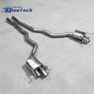 High Flow Performance Stainless Steel Catback Exhaust System for Bentley Continental 4.0T V8 with Valved Muffler - Product Image 5