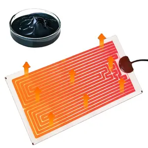 Almofada de aquecimento elétrico para reptile, pet, lavagem à mão, impressão preta, plástico 220v-240v, almofada de aquecimento flexível