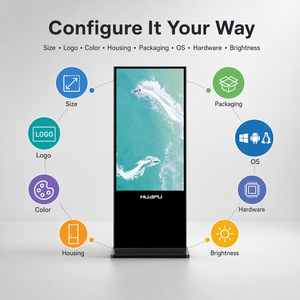HUAPU 43 Zoll Indoor Smart Display Kiosk Digitale Beschilderung LCD Freistehender Werbebildschirm für Einkaufszentren - Product Image 2