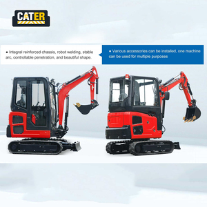 Free Shipping CATER Mini Excavator 2Ton 15HP Diesel Motor 2400*1150*2200mm Machine Size Changchai 390/(722/<strong>902</strong>) <strong>Engine</strong> - Product Image 2