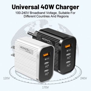 New Dual PD 2.0 & QC3.0 Fast Charger with 1 <b>USB</b> + 2 Type-<b>C</b> Ports US/EU Standards - Product Image 3