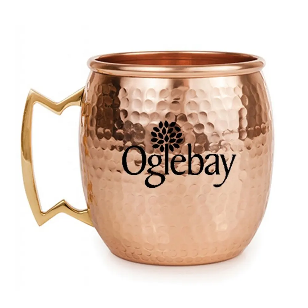 Amostra Disponível Canecas De Café Personalizadas Caneca De Aço Inoxidável Com Alça Moscow Mule Copper Mug