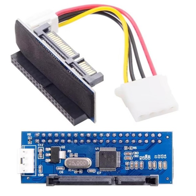 IDE/PATA 40Pin Disk to SATA Female Converter Adapter PCBA for Desktop & 3.5" Hard Disk Drive