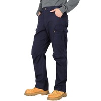 8432 Fortement recommandé, pantalon de travail en toile Dura-Stretch Rip-Stop avec poches cargo de 8,5 oz, résistant aux flammes, hydrofuge et anti-taches