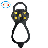 YTD YTD-020 Crampons à glace en caoutchouc respirants et antidérapants pour la randonnée sur neige, les bottes et les chaussures de sport