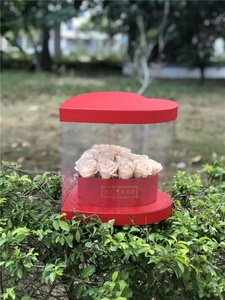 Thiết Kế Mới Kích Thước Lớn Hình Trái Tim Tông Hoa Bó Hoa Cưới Hộp Quà Tặng Với Matte Cán Dập Nổi Vật Liệu Tái Chế - Product Image 4