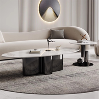 Table basse en métal moderne minimaliste de luxe pour le salon, meubles de maison